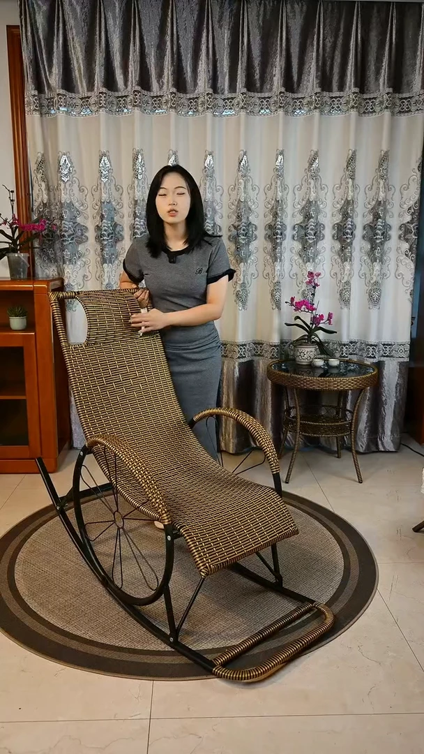 主播同款25年新款双层加粗绿金色摇椅