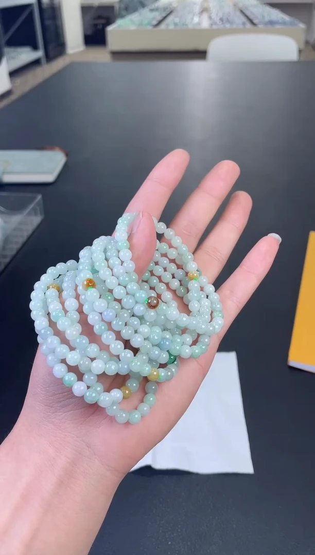 未镶嵌手串翡翠多样性发一件