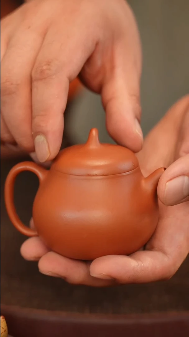 茶壶紫砂全手 大红袍 茄瓜