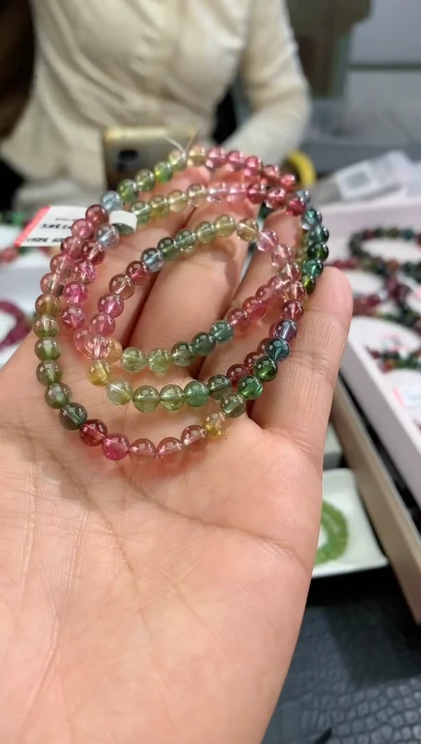 【闪购商品】碧玺手串未镶嵌多样性发一条