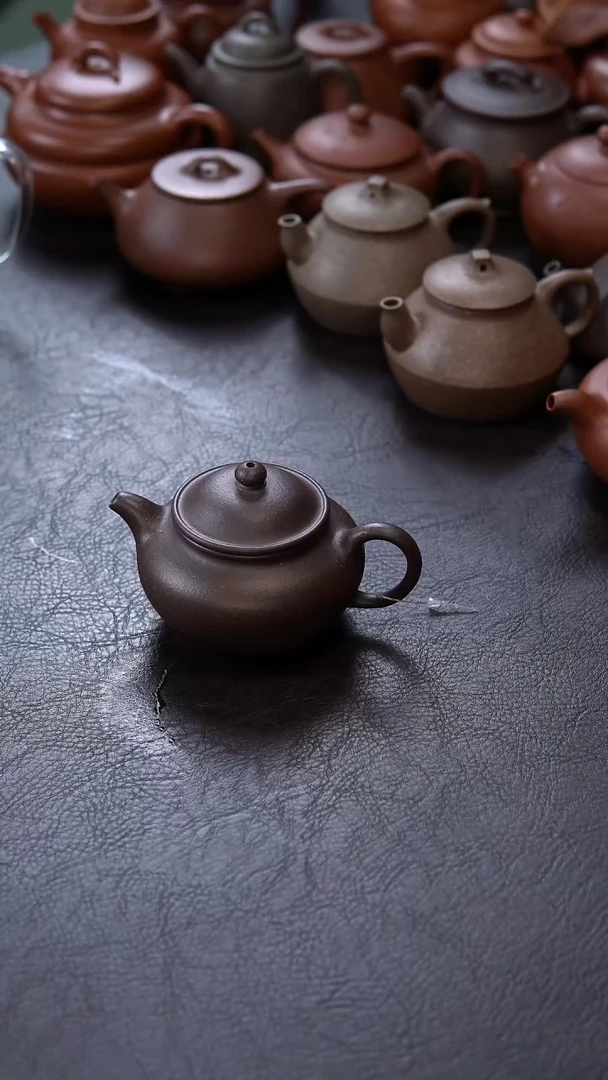 【闪购商品】紫砂茶壶古莲子 天青 150C