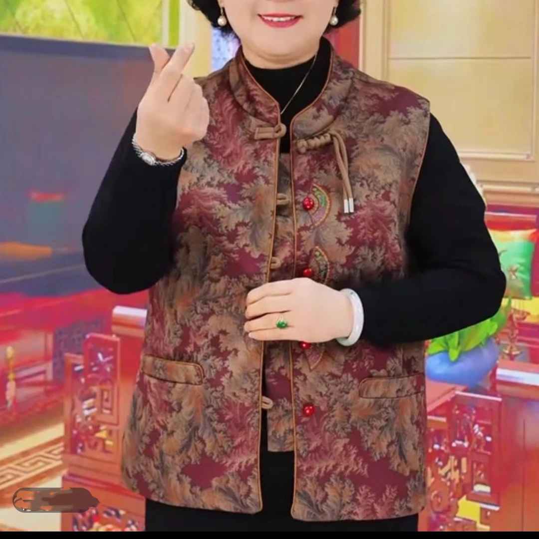 中老年人马甲老太太奶奶唐装上衣国风新中式妈妈装气质民族风