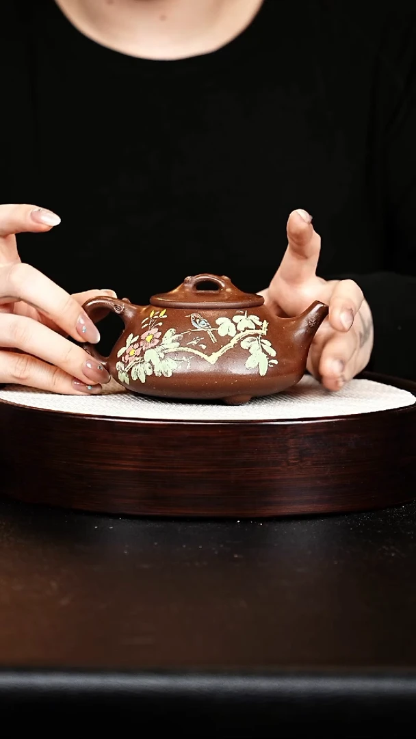 茶壶紫砂石瓢壶