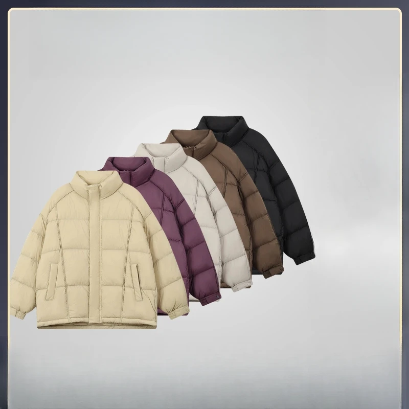 【"零压力"立领情侣面包羽绒服】冬季新款百搭休闲加厚保暖外套上衣