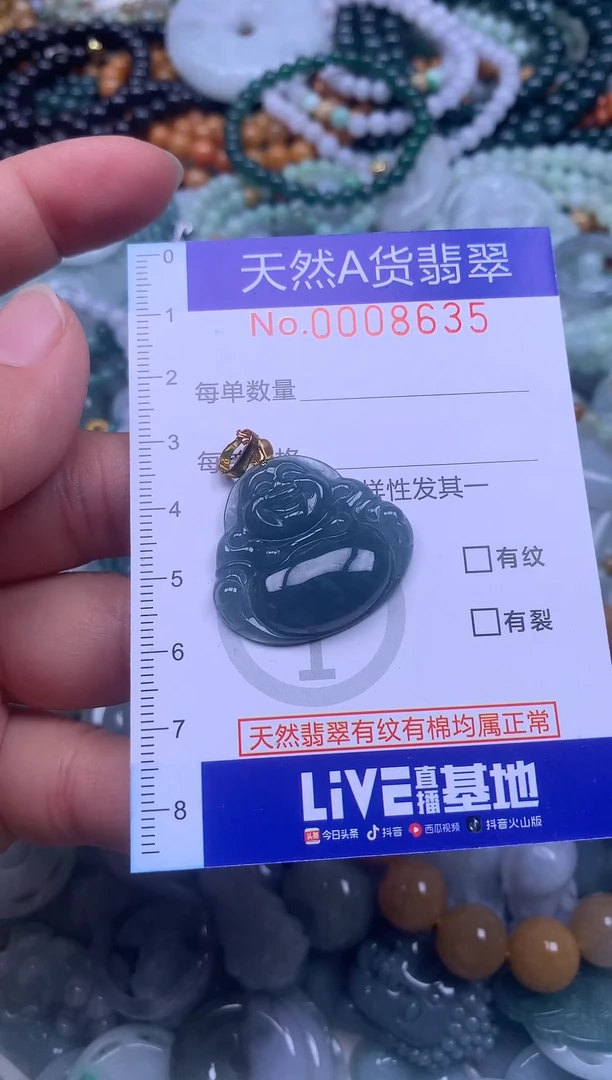 颈饰未镶嵌翡翠天然翡翠