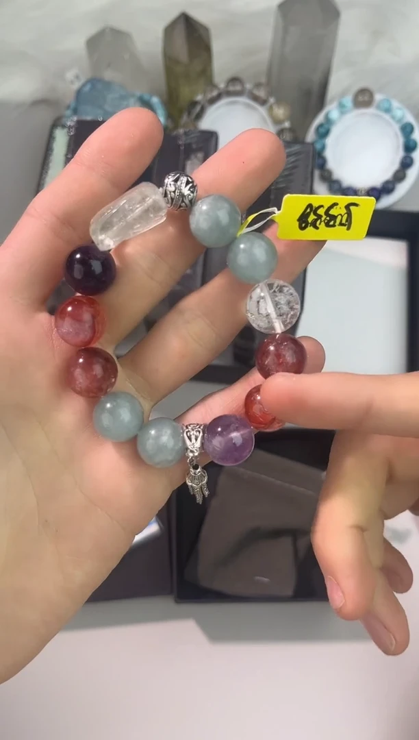 水晶手链合金水晶