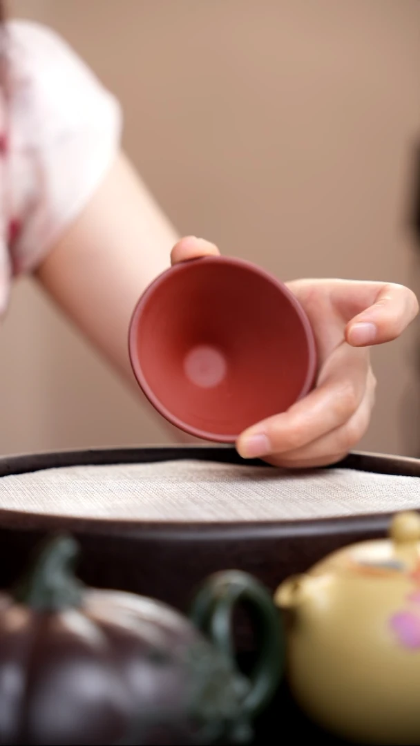 茶壶紫砂朱泥斗笠杯