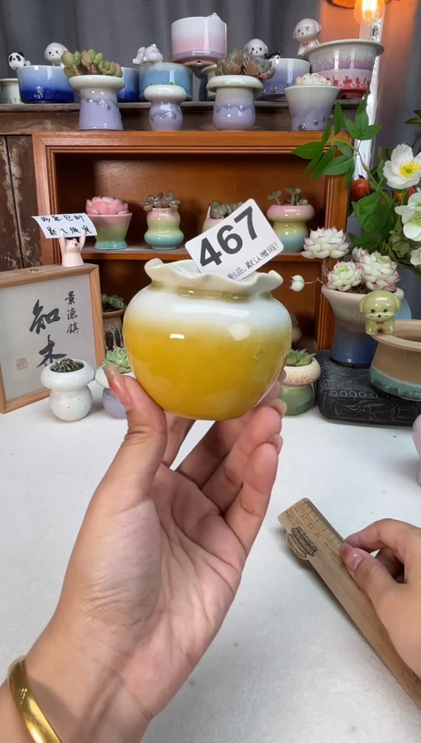 瓷片467知木小芳花盆