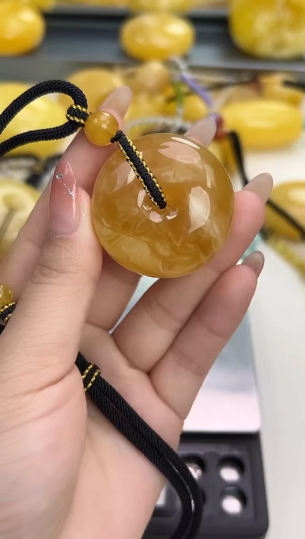 裸石琥珀未镶嵌琥珀蜜蜡吊坠
