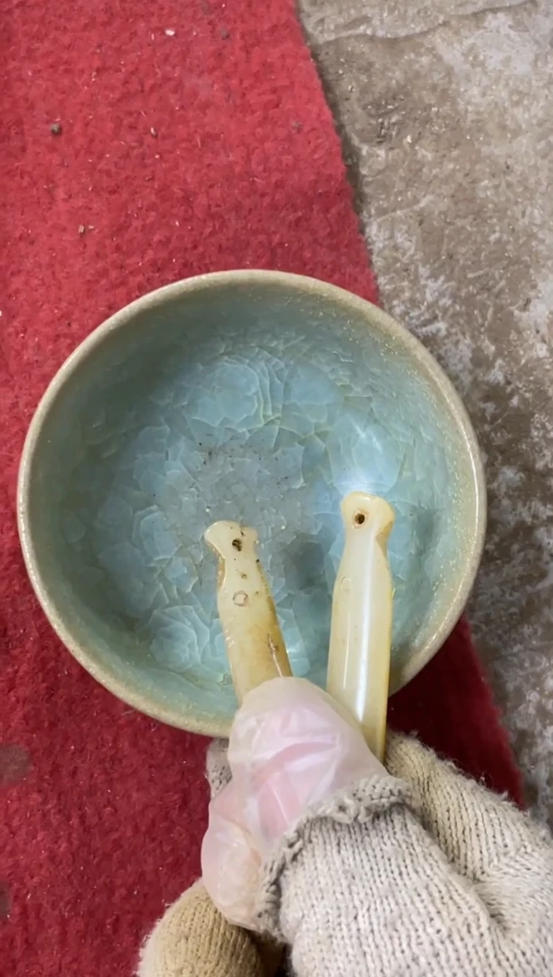 瓷片手工，手绘，陶瓷