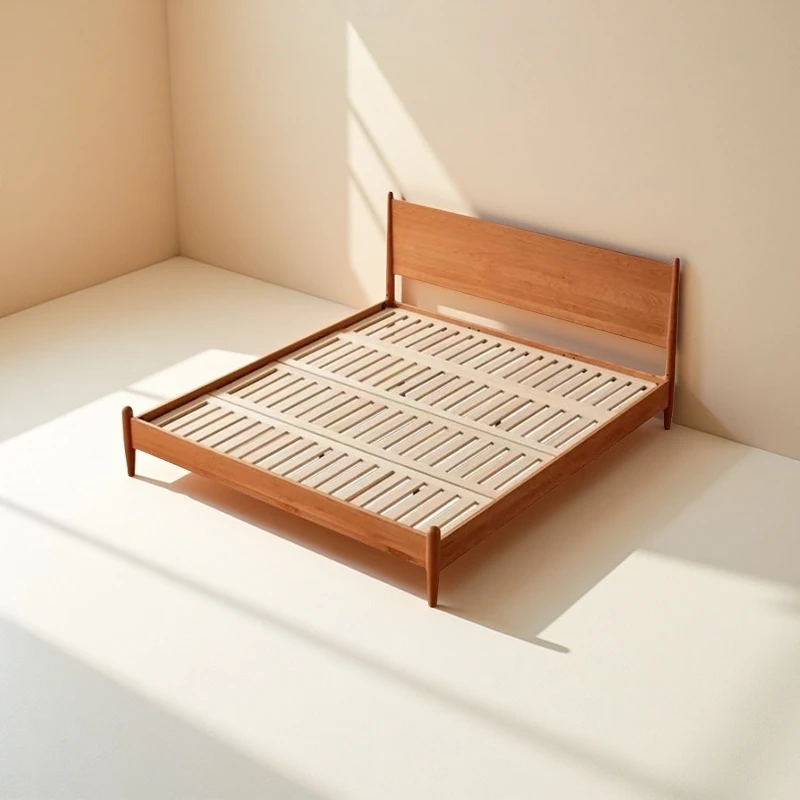 樱桃木实木床日式风麦迪时光床主卧大床婚床双人床北欧家具家用