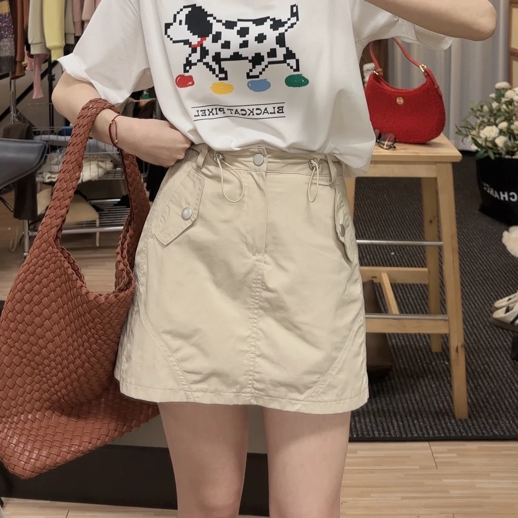 sweet c【半身裙裤】D028#夏季短裙女休闲半身裙裤（有内衬）