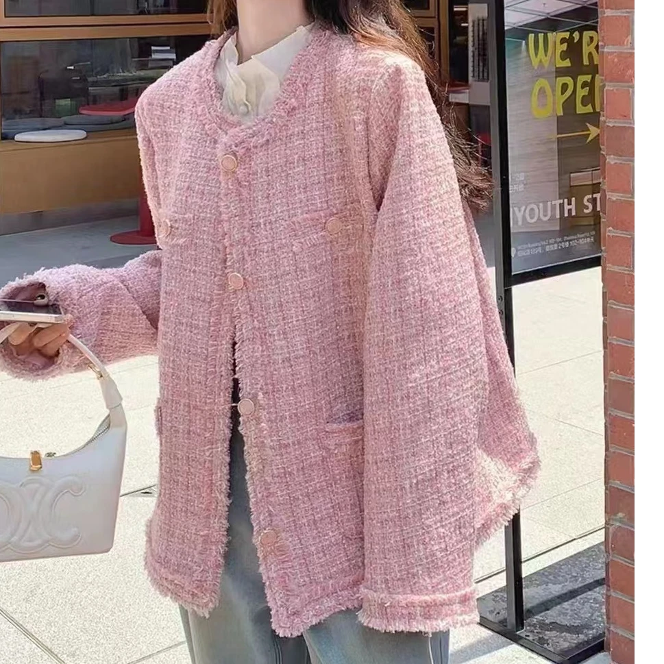 【锦衣服饰】T23-007韩系温柔风小香风外套