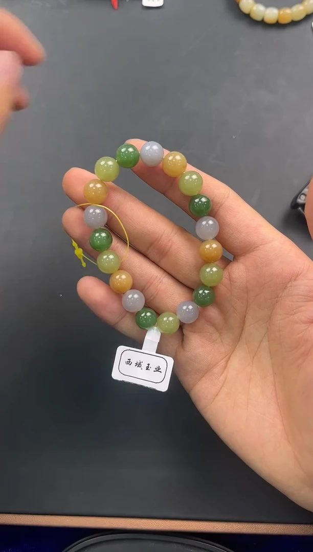 未镶嵌手串和田玉多宝手串卡10微色差