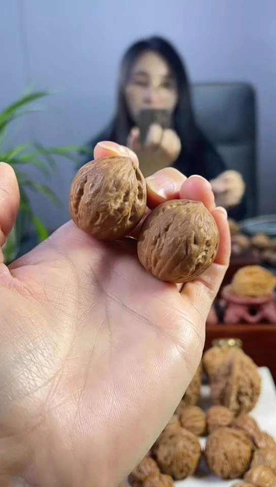 把件文玩核桃6号闷尖大光头手捻