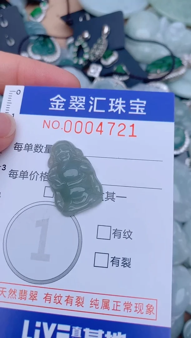 翡翠未镶嵌颈饰4721