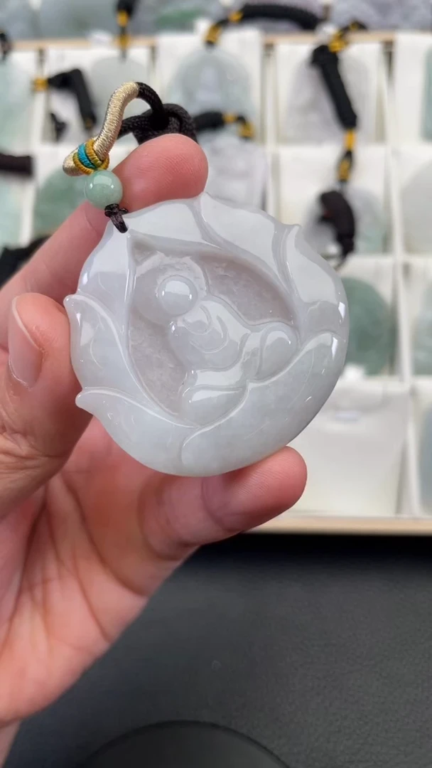 颈饰未镶嵌翡翠天然缅甸翡翠A货319