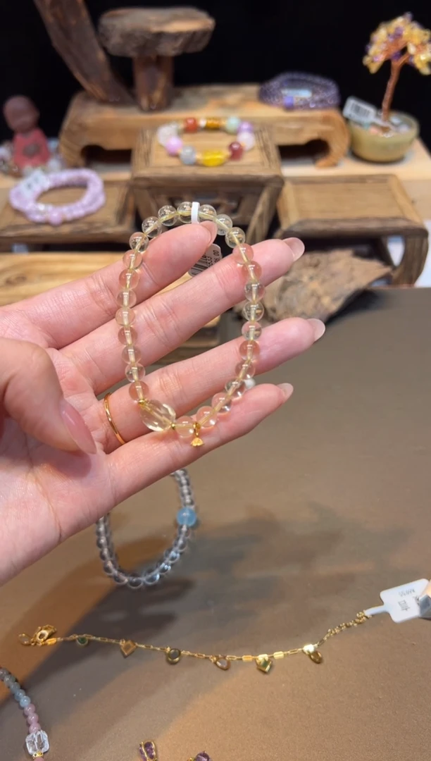 水晶手链未镶嵌手饰@@E6833
