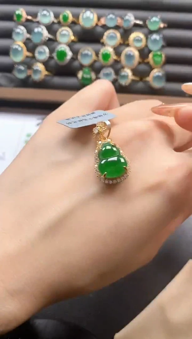 银S925镶嵌戒指翡翠151