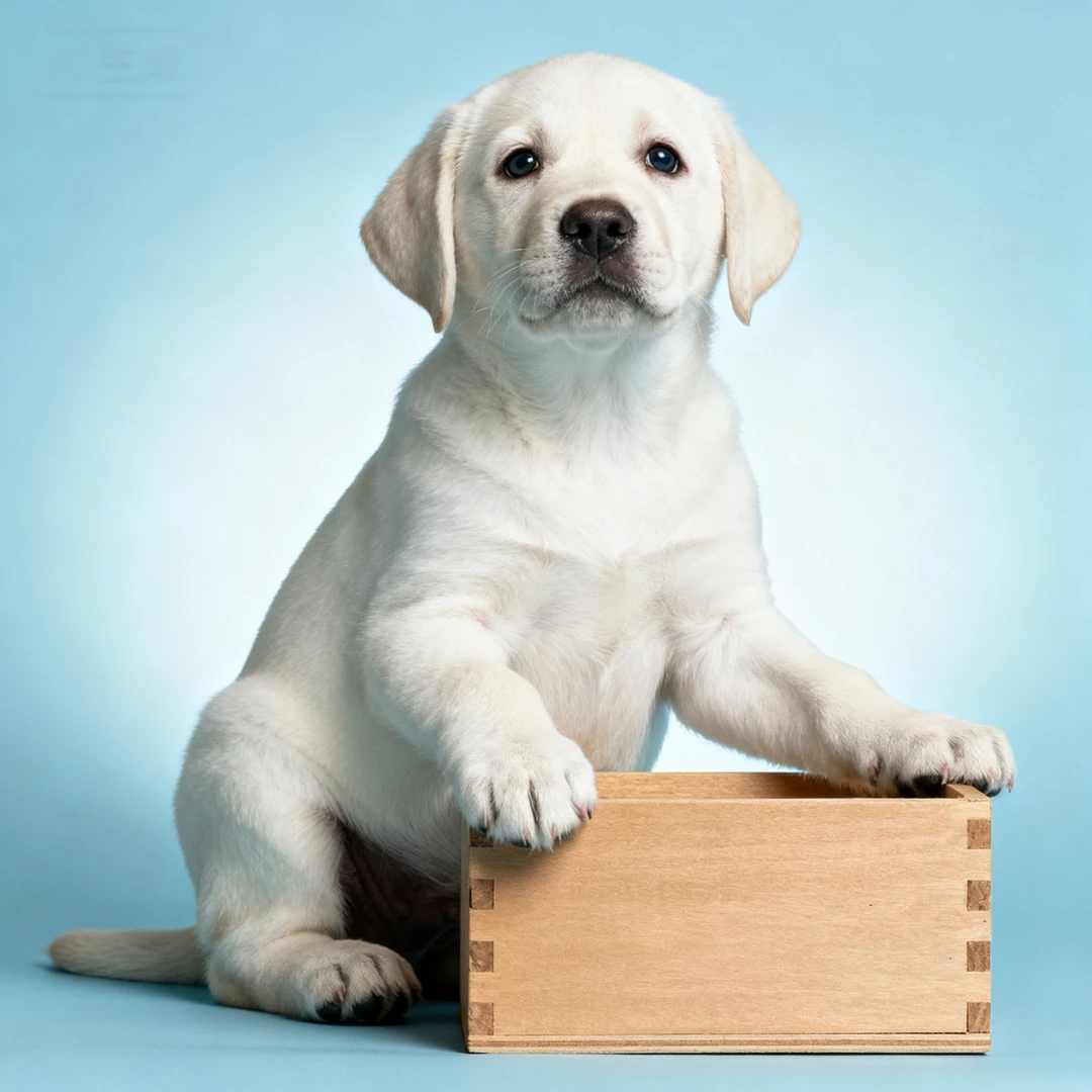 拉布拉多幼犬白色宠物高智商狗不掉毛活物家养聪明真狗伴侣犬活泼