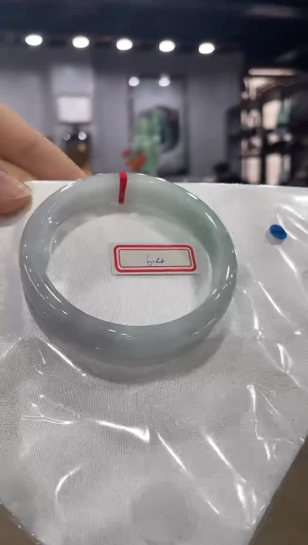 未镶嵌手镯翡翠19，64有纹不退不换