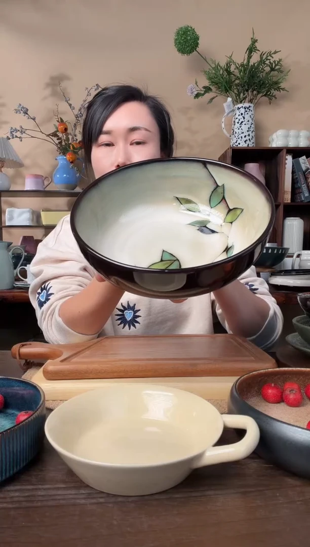 9英寸竹叶大汤碗微瑕