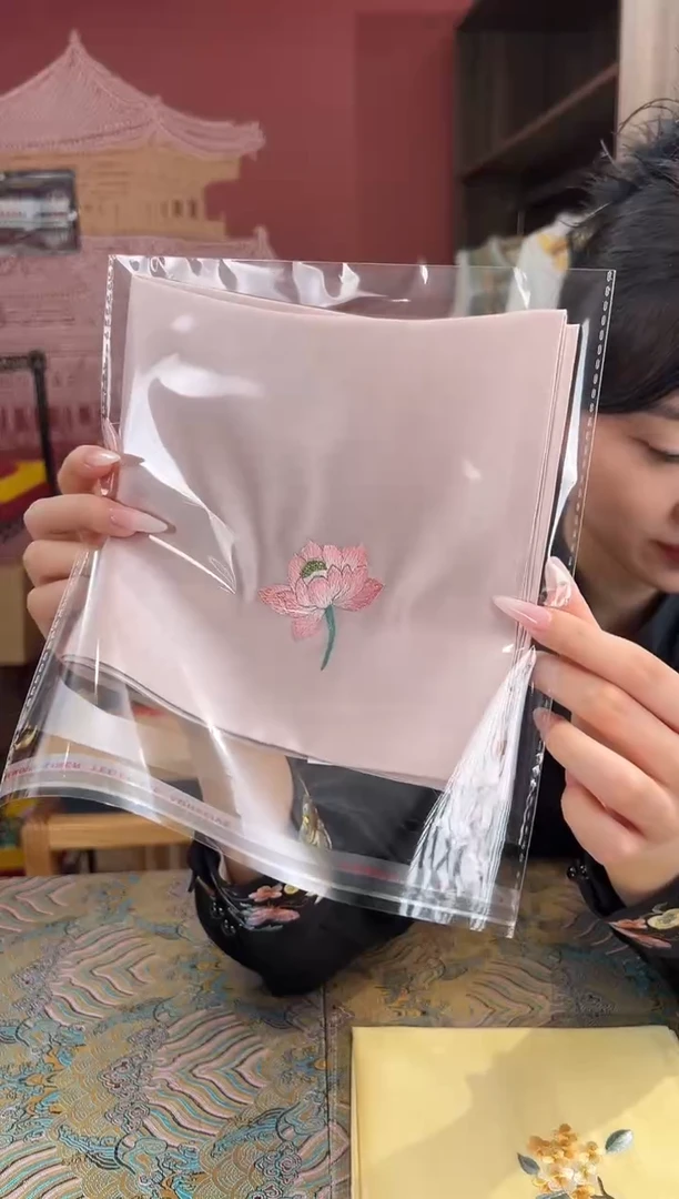 【闪购商品】刺绣苏绣手工刺绣100桑蚕丝方巾