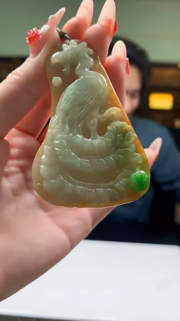 【闪购商品】定制翡翠未镶嵌1051ry-毛货挂件25