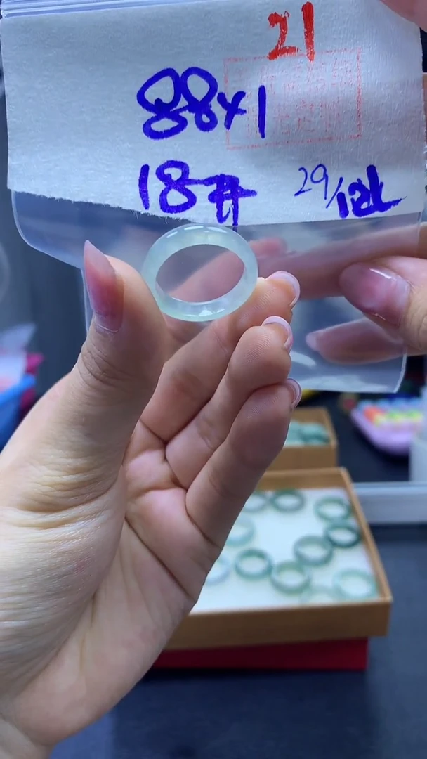 未镶嵌定制翡翠戒圈#88元-毛货需精细抛光