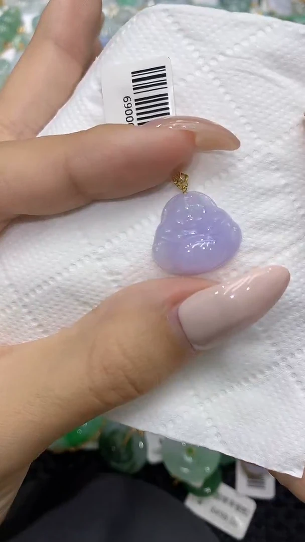 颈饰18K金镶嵌翡翠111111111111