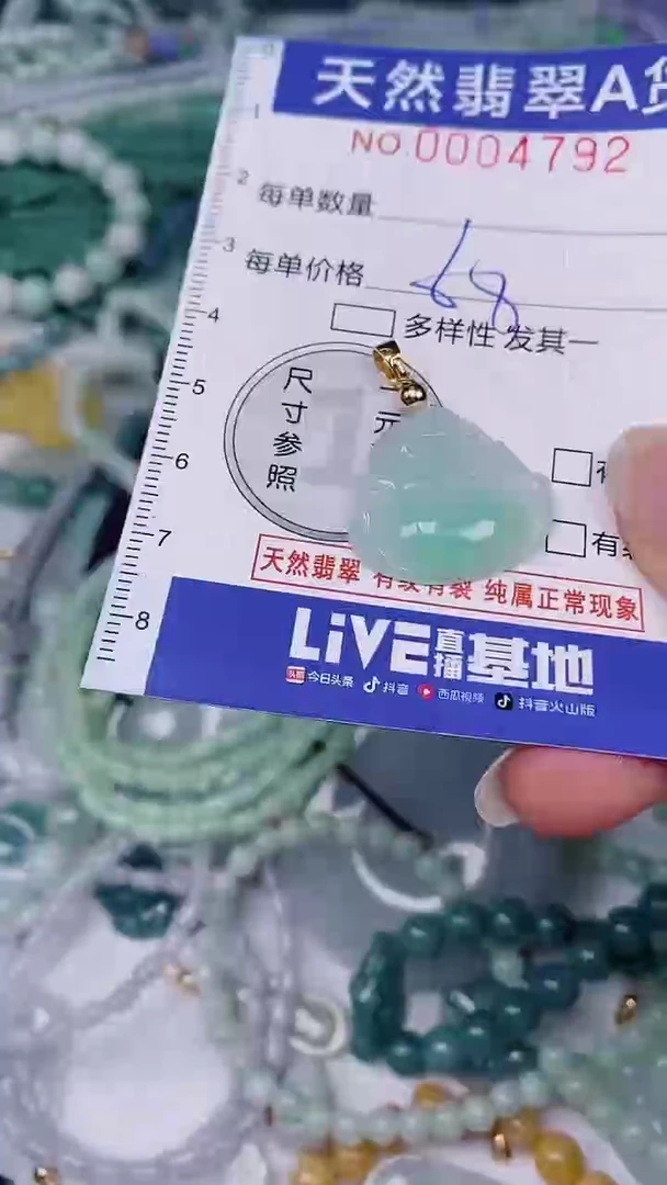 翡翠未镶嵌颈饰00004792