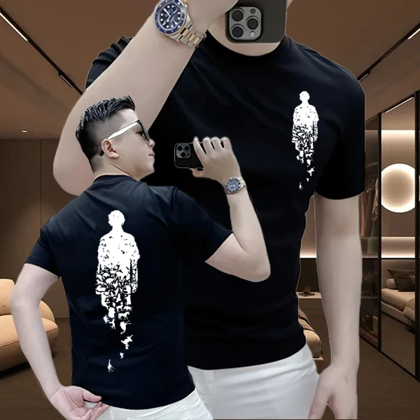 美式痞帅设计感重磅纯棉短袖T男女款夏季ins潮牌街头宽松圆领上衣