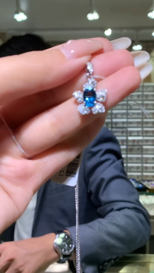 吊坠(赠链)银S925镶嵌托帕石【宝石世家严选】