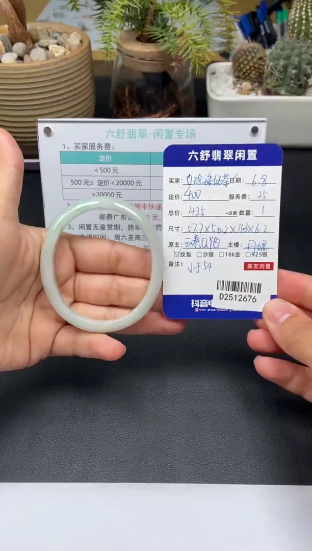 翡翠手镯未镶嵌D2512676