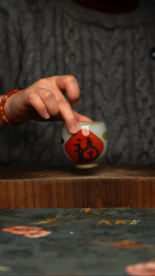 瓷片釉下彩手工手绘同款陶器