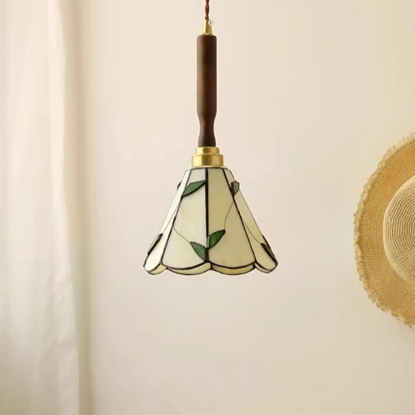 小森林中古北欧蒂凡尼黄铜黑胡桃木餐厅卧室床头吧台书房民宿吊灯