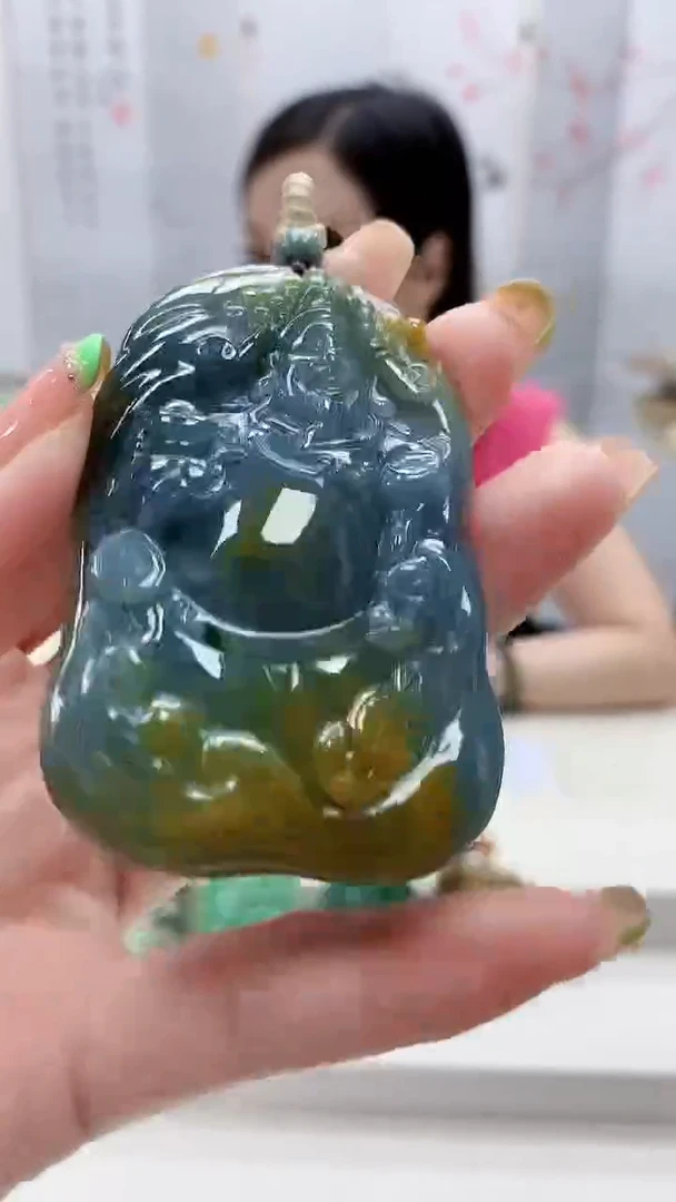 未镶嵌定制翡翠4852ry-毛货挂件42
