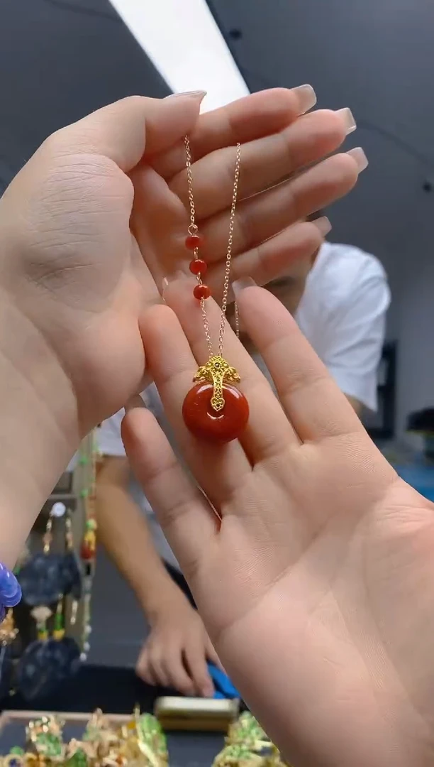 【闪购商品】翡翠耳饰合金92翡翠锁骨链