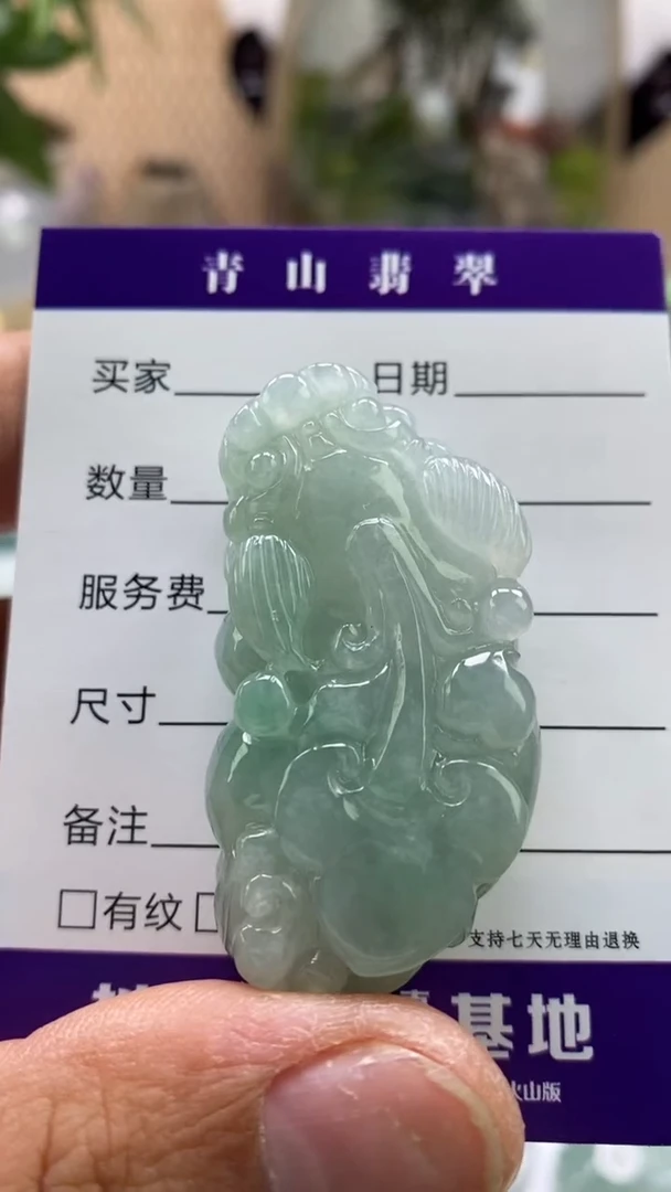 【闪购商品】翡翠颈饰未镶嵌多人如意貔貅