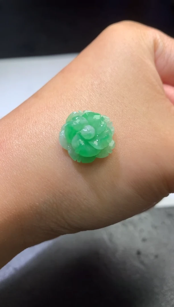 未镶嵌定制翡翠毛货 15.5-6.5