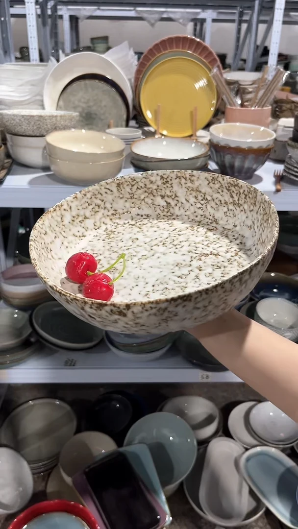 【闪购商品】瓷片外贸尾货瑕疵满20包邮X J3A大深盆