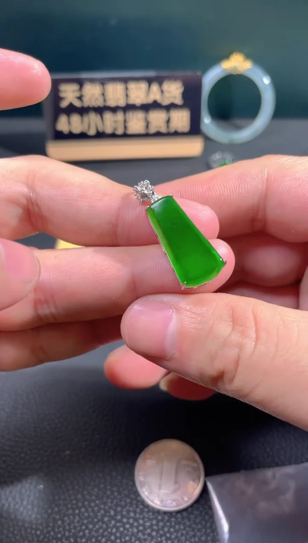 【闪购商品】翡翠颈饰18K金镶嵌翡翠