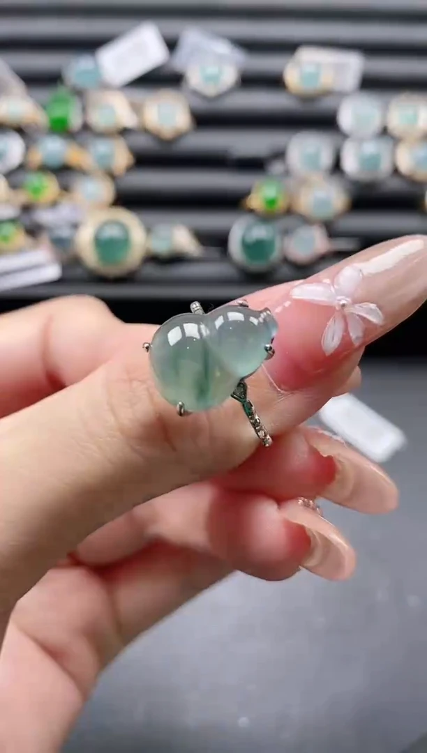 【闪购商品】翡翠戒指银S925镶嵌11111