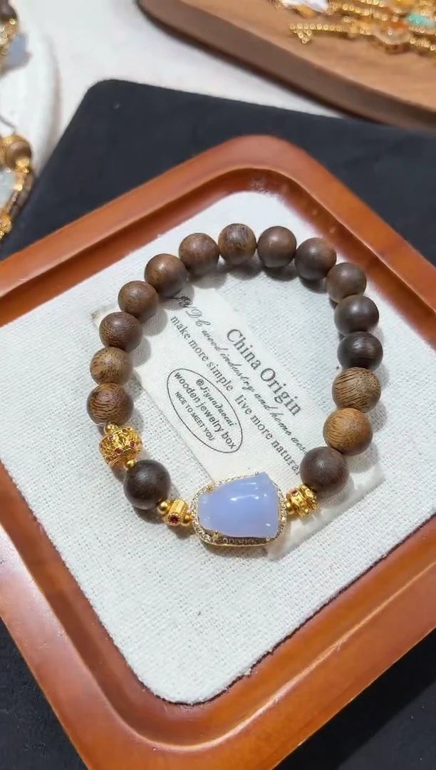 银S925镶嵌手串翡翠手串