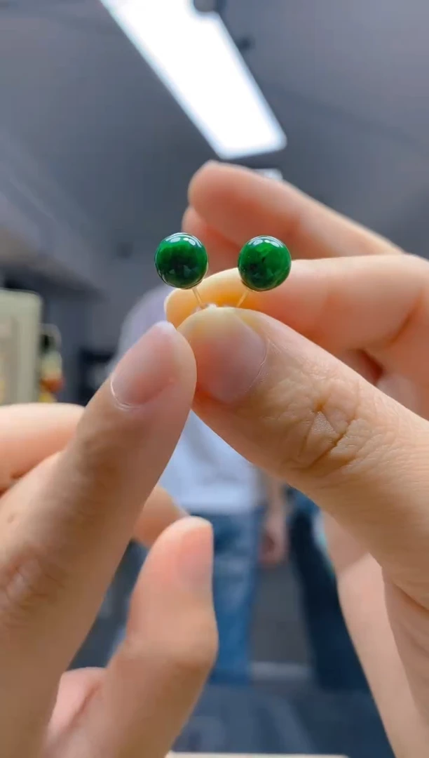 【闪购商品】翡翠耳饰合金052翡翠耳钉