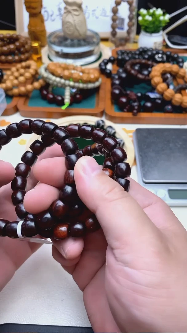 小叶紫檀手串/手链小叶紫檀1.0微瑕