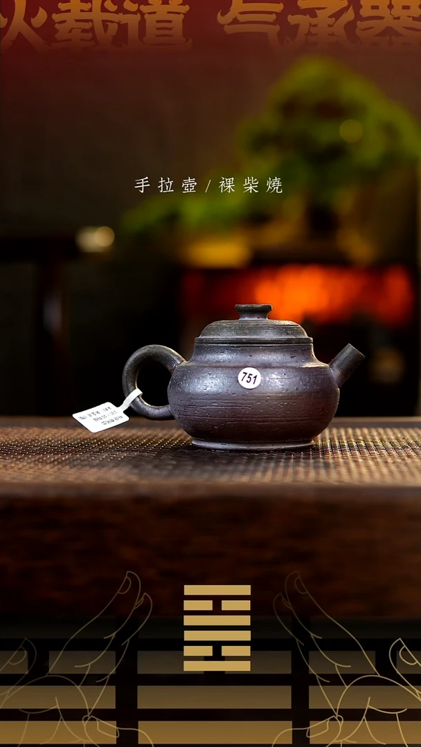 夸烧柴烧憨轮壶751