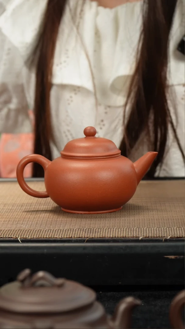 茶壶紫砂核*宝山绝红泥水平150