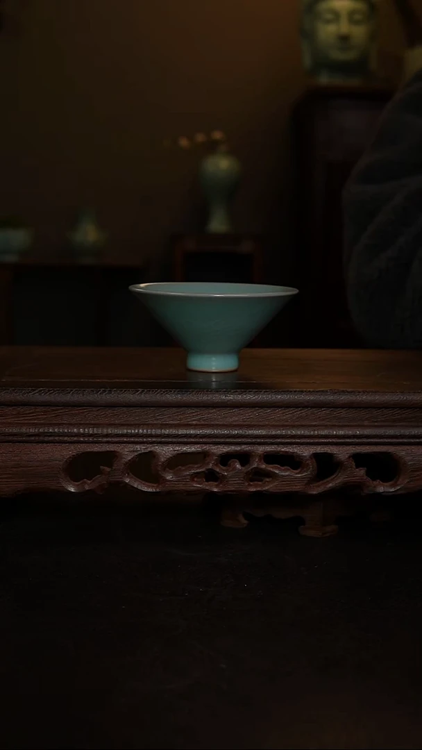 摆件仿古手工斗笠杯