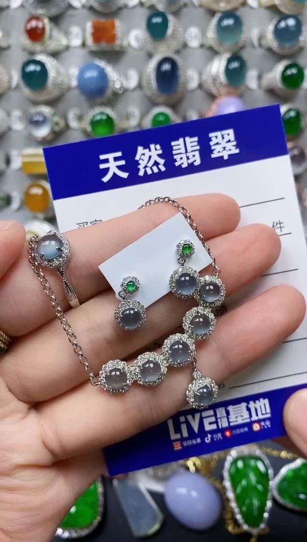 【闪购商品】翡翠颈饰银S925镶嵌0230
